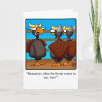 Funny Happy Thanksgiving Greeting Card