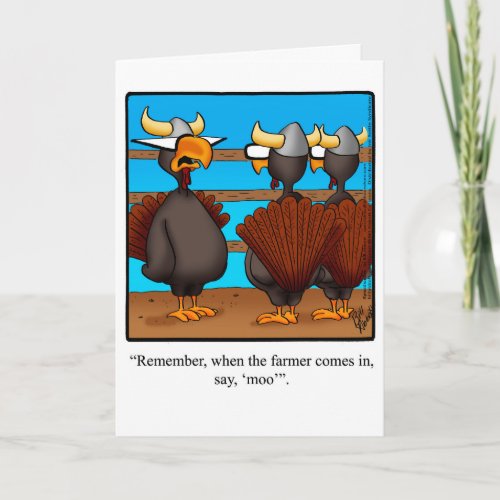 Funny Happy Thanksgiving Greeting Card