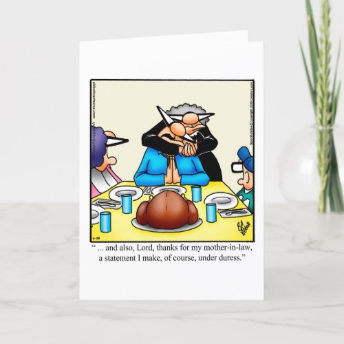 Funny Happy Thanksgiving Greeting Card