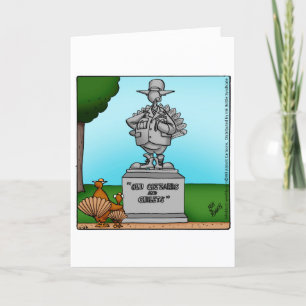 Funny Happy Thanksgiving Humor Greeting Card