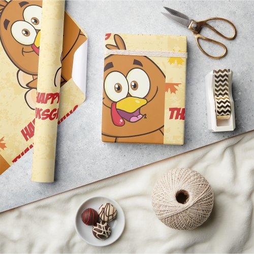 Funny Happy Thanksgiving Wrapping Paper