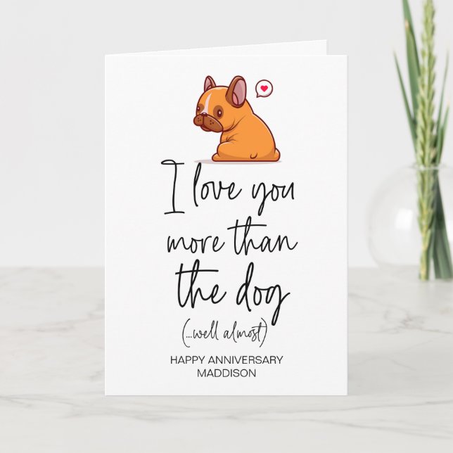 Funny Happy Valentines Day Gift for Boyfriend Love Card (Front)