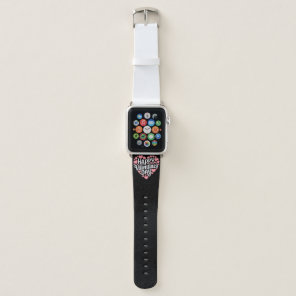 Funny Happy Valentines Day Heart Love Valentine  Apple Watch Band