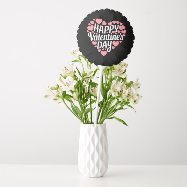Funny Happy Valentines Day Heart Love Valentine  Balloon (Vase)