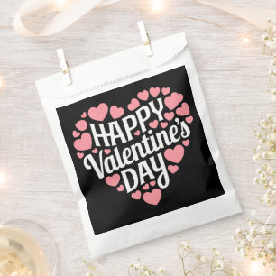 Funny Happy Valentines Day Heart Love Valentine  Favor Bag