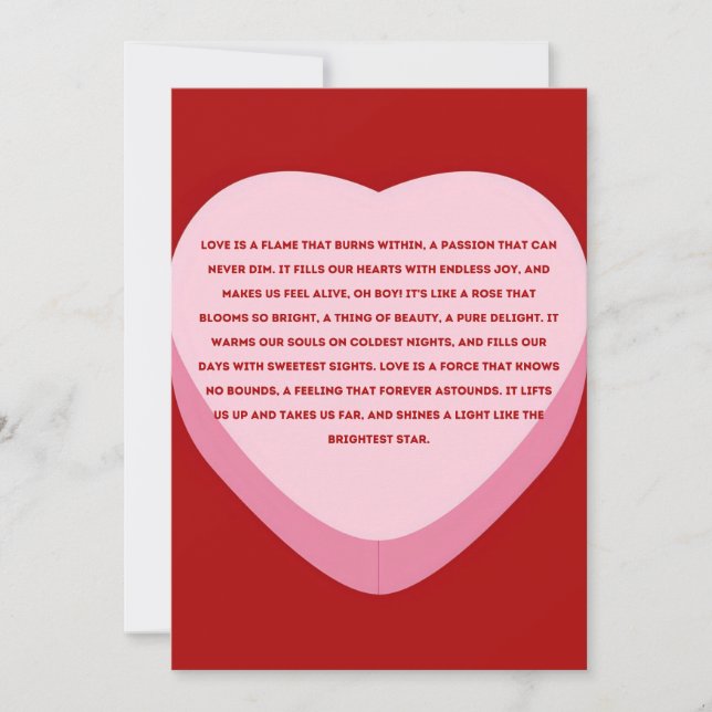 Funny Happy Valentine's Day Holiday Card (Front)