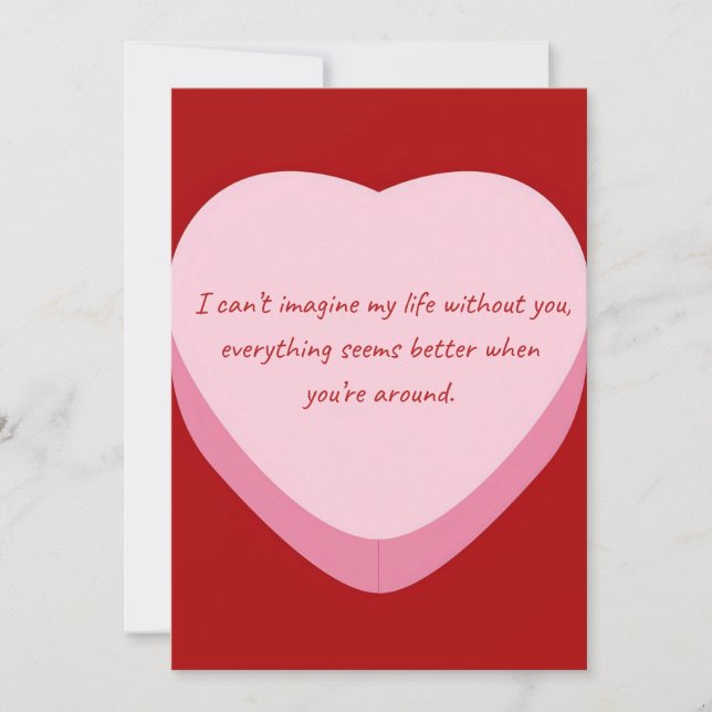 Funny Happy Valentine's Day Holiday Card (Front)
