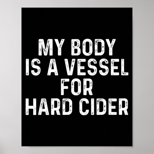 Funny Hard Cider  Poster (Front)