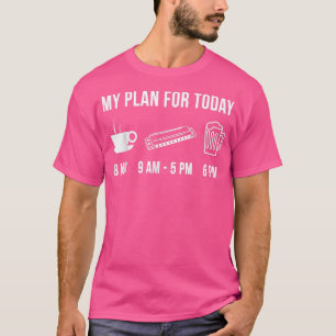 Funny Harmonica Instrument Music My Plan For Today T-Shirt