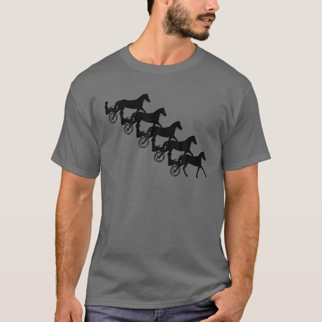 Funny Harness Horse Racing Gift Men Women Cool Ret T-Shirt (Front)