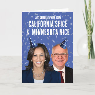 Funny Harris Walz Birthday - Spice and Nice Card