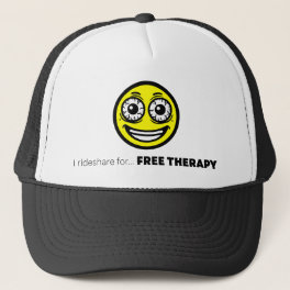 Funny Hat Crazy Yellow Emoji Rideshare Humor