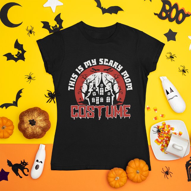 Funny Haunted House Halloween Mom T-Shirt (Creator Uploaded)