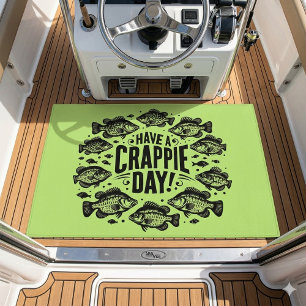 Funny Have a Crappie Day Fishing Doormat