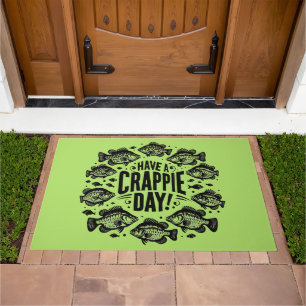 Funny Have a Crappie Day Fishing Doormat