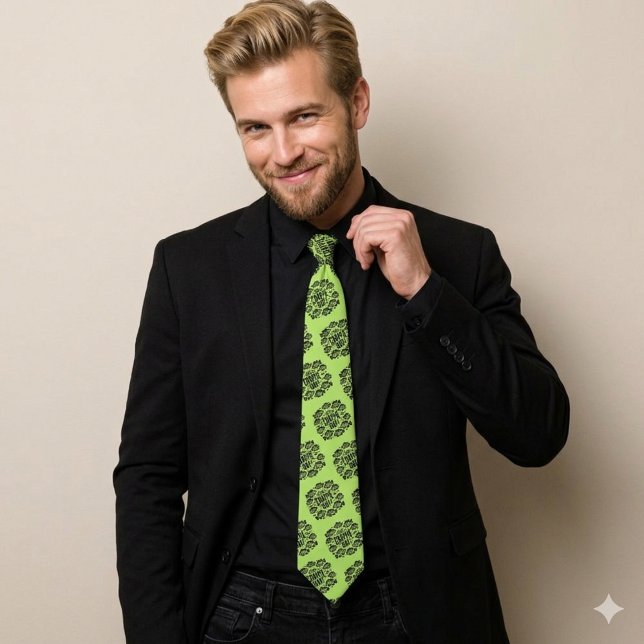 Funny Have a Crappie Day Fishing Neck Tie (Funny Have a Crappie Day Fishing Humor Necktie Cover Photo)