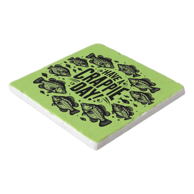 Funny Have a Crappie Day Fishing Trivet (Corner)