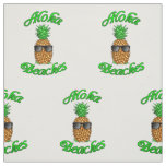 Funny Hawaiian Pineapple Aloha Beaches Fabric