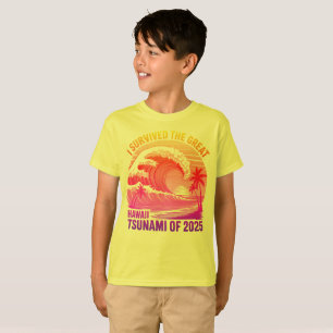 Funny Hawaiian Tsunami Survivor Shirt - 2025