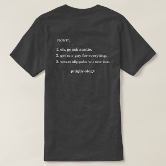 Funny Hawaiian Unko Pidgin Local Style Gray Tee