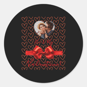 Funny He S My Valentine Womens Classic Round Sticker