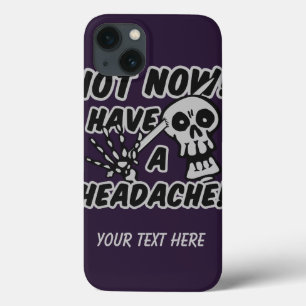 Funny Headache Skull custom cases