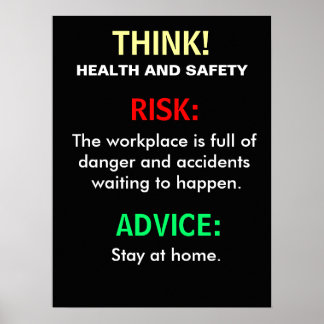 Funny Safety Posters, Funny Safety Prints & Funny Safety Wall Art