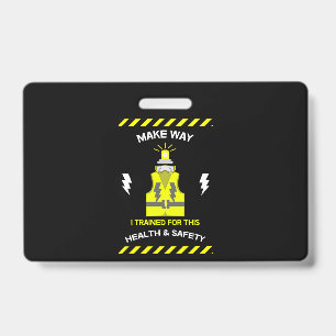 Funny Health And Safety   NEBOSH   Officer   Latte Badge