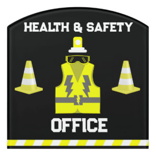 Funny Health And Safety   NEBOSH   Officer   Latte Door Sign