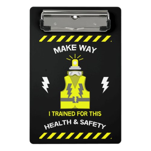 Funny Health And Safety  NEBOSH  Officer  Latte Mini Clipboard
