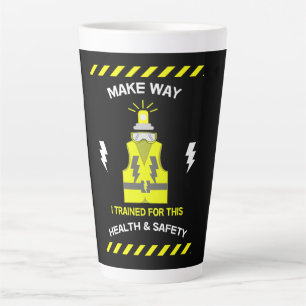 Funny Health And Safety NEBOSH Officer Latte Mug