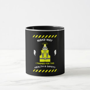 Funny Health And Safety NEBOSH Officer Latte Mug