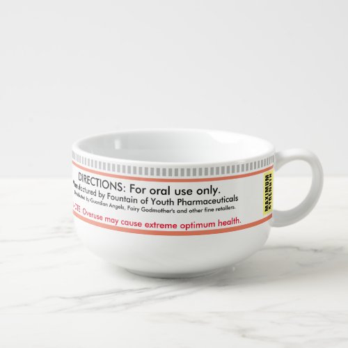 Funny Health Medicine RX Soup Mug