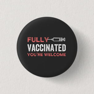 funny, health, pandemic, pro vaccine, science, qua button