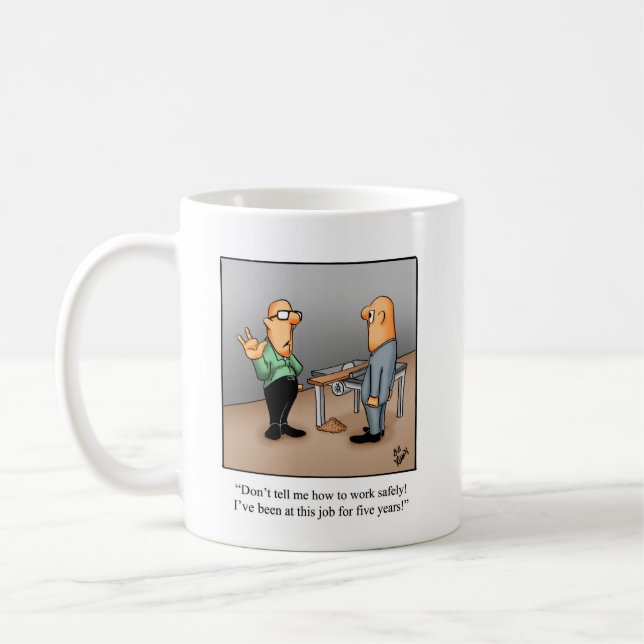 Funny Health Safety Humor Mug (Left)