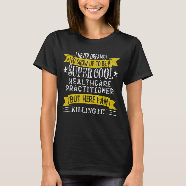 Funny Health Service Manager Shirts Job Title Prof (Front)