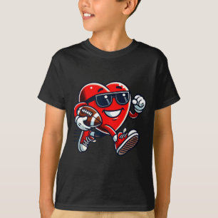 Funny Heart American Football Valentine Srts Women T-Shirt