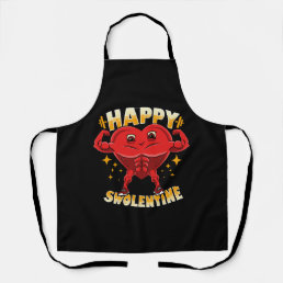  Funny Heart Gym Workout Valentine Gift Apron