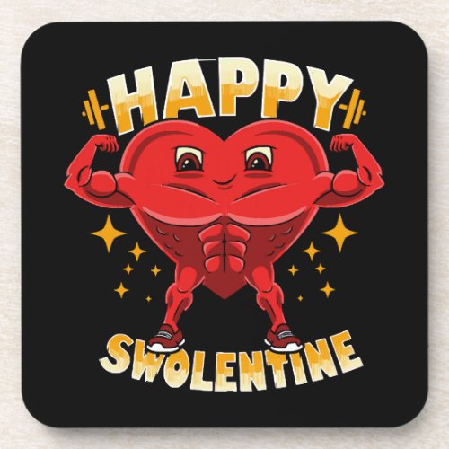  Funny Heart Gym Workout Valentine Gift Beverage Coaster