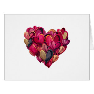 Funny Heart Love Graphic Valentine Men Women Kid Cards