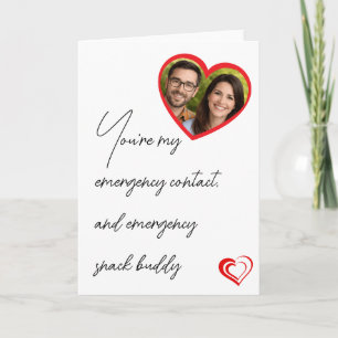 Funny Heart Photo Cupid Valentine's Day Card