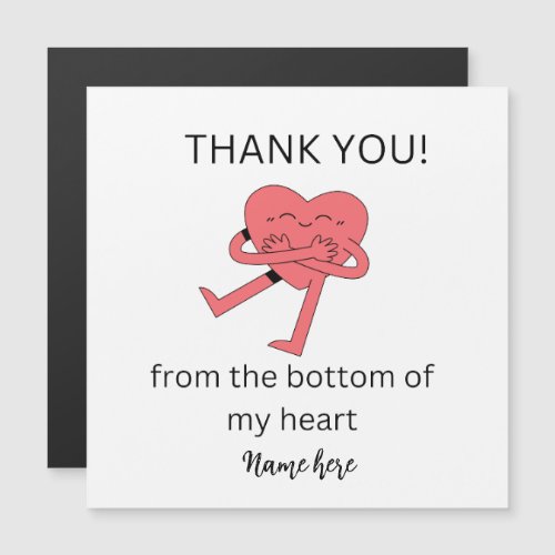 Funny Heart Thank you Card Wedding Thanks Card 
