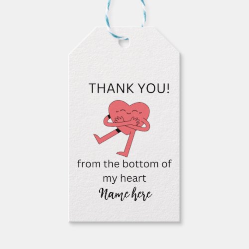 Funny Heart Thank you Card Wedding Thanks Card  G Gift Tags