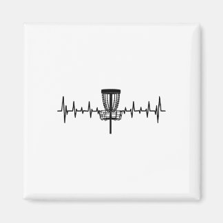 Funny Heartbeat Disc Golf Sket Love Of The Sport  Magnet