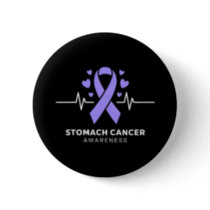 Funny Heartbeat Gastric Periwinkle Stomach Cancer  Button