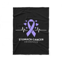 Funny Heartbeat Gastric Periwinkle Stomach Cancer  Fleece Blanket