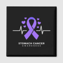 Funny Heartbeat Gastric Periwinkle Stomach Cancer  Magnet