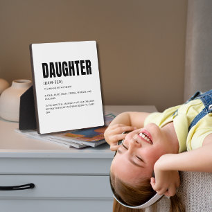 Funny Heartfelt Daughter Definition Plaque