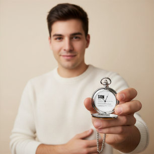 Funny Heartfelt Son Definition Pocket Watch