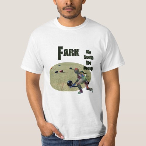 Funny Heavy Lawn Bowls Design T_Shirt